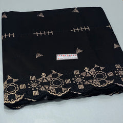 Black with Silver Shawl 2.75 Meter